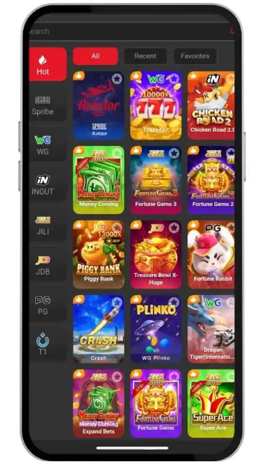 All available games on AC777 platform