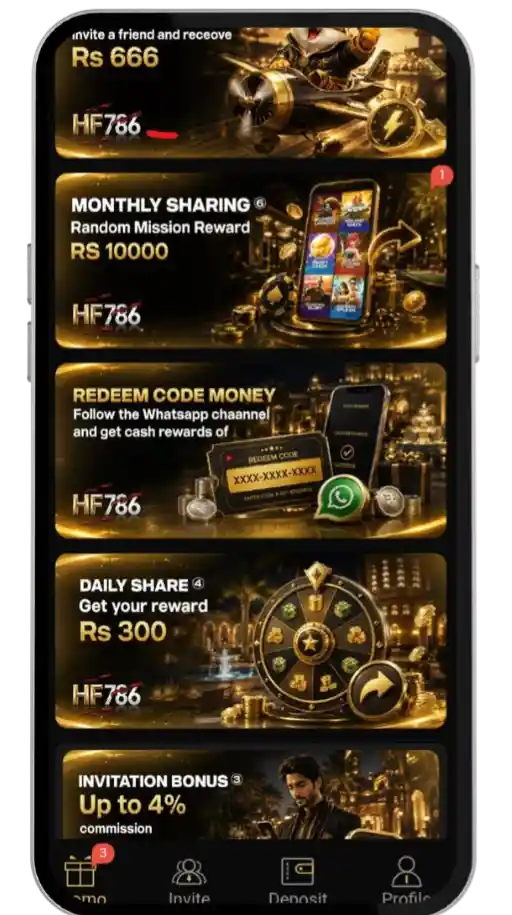 HF786 Game Bonus and Referral System