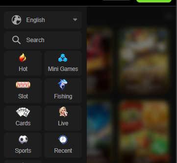 Bet877 game categories including slots fishing cards live and sports